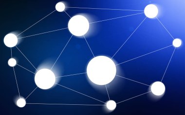 Daire, üçgen koyu mavi vektör şablonu. Glitter soyut resim bağlantı üçgen yapısı ile. Desen doku duvar kağıdı olarak kullanılabilir.