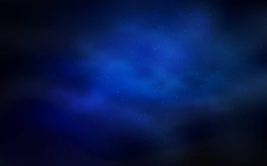 Koyu mavi vektör doku Samanyolu yıldız ile. Bulanık arka plan gradyan ile üzerinde alan yıldız. Desen astronomi Web siteleri için.
