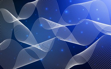 Karnaval konfeti koyu mavi vektör şablonu. Modern geometrik soyut illüstrasyon karnaval şeritler. Güzel tasarım, iş reklam yıldönümü için.