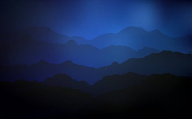 Koyu mavi vektör desen bükülmüş şeritler. Bir belirsiz sirkumfleks soyut örnek gradyan ile. Marka kitap için zarif desen.