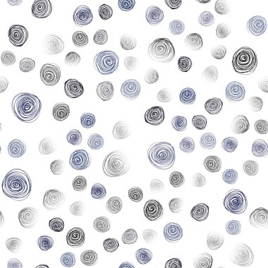 Koyu mavi sorunsuz doodle bulanık desen vektör. Bulanık tarzı çiçek ile yepyeni renkli resimde. El boyalı tasarım web, broşür, tekstil.
