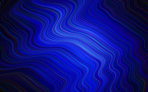 Fondo Vectorial Azul Oscuro Con Círculos Abstractos Ilustración Abstracta Brillante — Archivo Imágenes Vectoriales