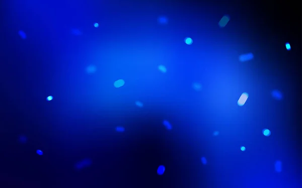 Fond Vectoriel Bleu Foncé Avec Flocons Neige Noël Design Décoratif — Image vectorielle