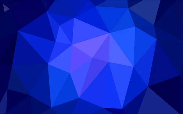 濃い青はベクトル多角形の抽象的な背景です ハーフトーン グラデーション スタイルで創造的な図は 多角形のデザインは Web サイトの使用ことができます — ストックベクタ