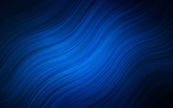 带有抽象圆圈的深蓝色矢量模板 闪耀的插图 其中包括模糊的线条 背景纹理波浪图案 — 图库矢量图片