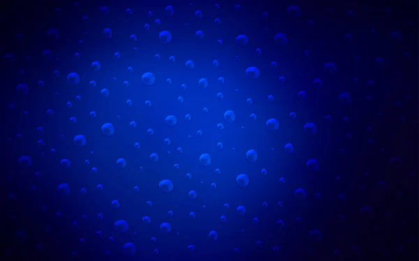 球と暗い青いベクトル パターン 輝くカラフルな抽象的な円のセットのイラストです アクアの広告 小冊子のパターンを使用することができます — ストックベクタ