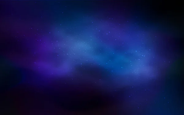 Astronomik Yıldız Ile Koyu Mavi Vektör Kapak Glitter Soyut Illüstrasyon — Stok Vektör