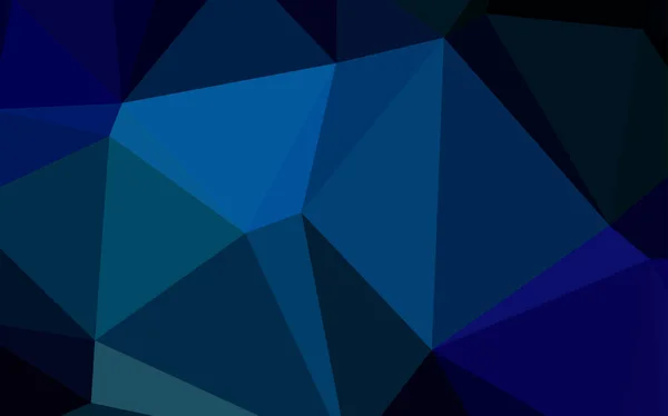 Couverture Mosaïque Triangle Vectoriel Bleu Foncé Illustration Créative Demi Teinte — Image vectorielle