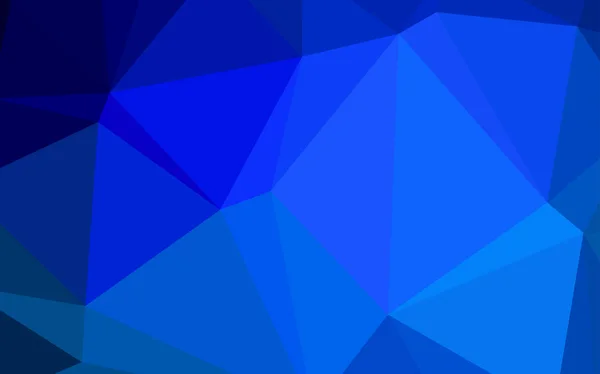 Dark Blue Vetor Abstrato Mosaico Fundo Ilustração Criativa Estilo Meio — Vetor de Stock