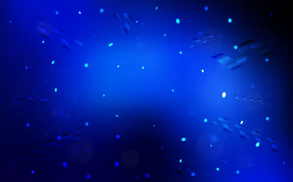 Modèle Vectoriel Bleu Foncé Avec Rubans Noël Illustration Abstraite Géométrique — Image vectorielle