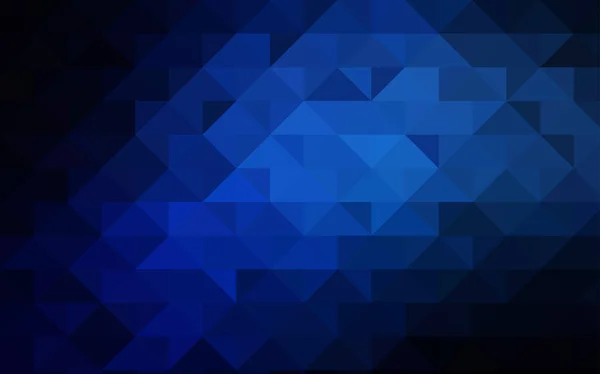 暗い青いベクトル多角形の抽象テンプレート グラデーションで折り紙のスタイルで創造的な幾何学的な図 多角形のデザインは Web サイトの使用ことができます — ストックベクタ