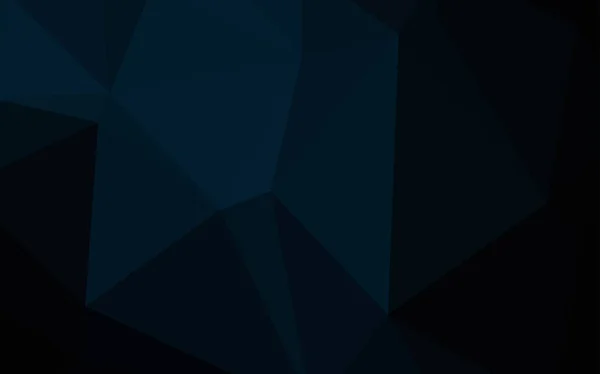 Dark Blue Vector Blurry Triangle Pattern Geometric Illustration Origami Style — Stock Vector