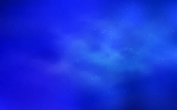 Gece Gökyüzü Yıldızlı Koyu Mavi Vektör Deseni Renkli Kozmik Yıldızlı — Stok Vektör