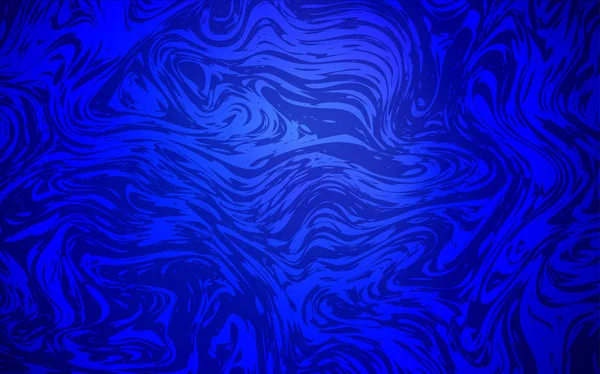 曲がったリボンで暗い青ベクトル テンプレート 漠然とした回旋抽象的なイラストのグラデーション ポスター バナーの新しいデザイン — ストックベクタ