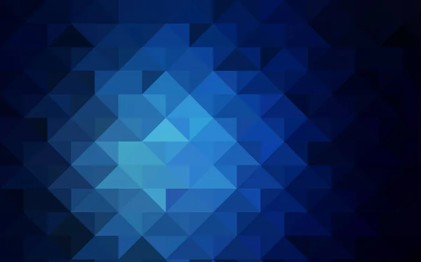 Plantilla Triangular Brillante Vector Azul Oscuro Una Ilustración Color Completamente — Vector de stock