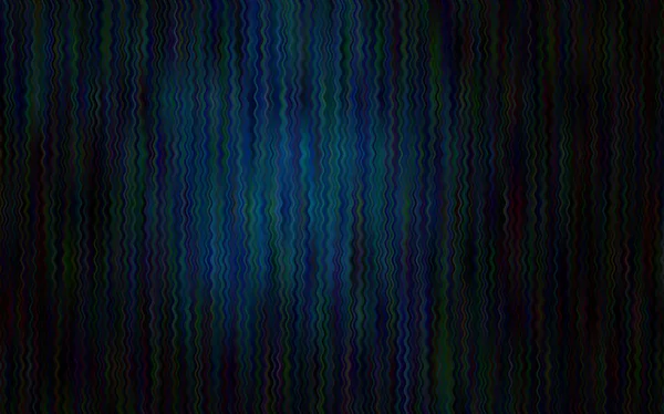 Темний Векторний Візерунок Blue Вигнутими Стрічками Нова Кольорова Ілюстрація Мармуровому — стоковий вектор