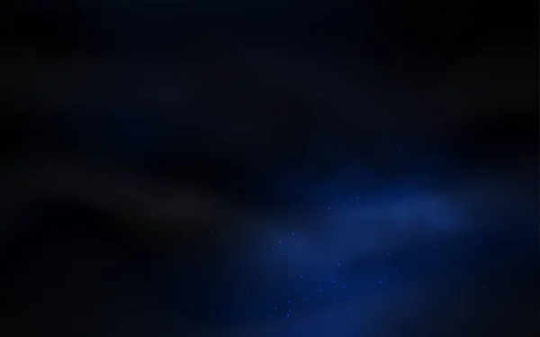 深蓝色的矢量纹理与乳白色的恒星 模糊的装饰设计与银河之星的简约风格 宇宙背景模板 — 图库矢量图片