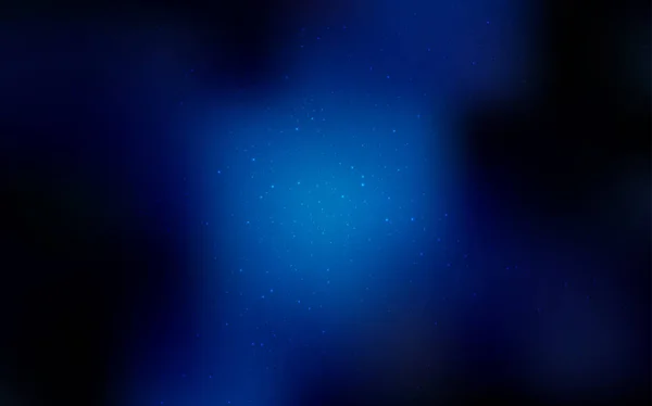 暗蓝色的矢量背景与星系的恒星 带有梯度的模糊抽象背景上的太空恒星 天文学网站的模式 — 图库矢量图片