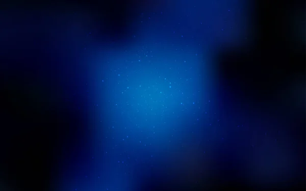 Fondo Vectorial Azul Oscuro Con Estrellas Galaxias Estrellas Del Espacio — Vector de stock