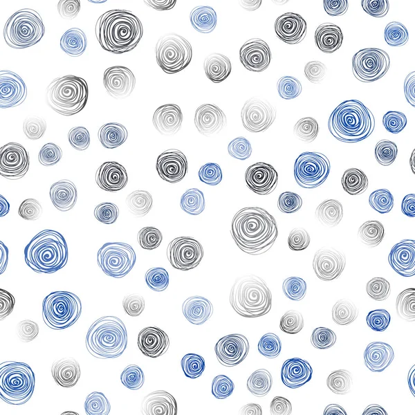 Dark Blue Vector Seamless Abstract Doodle Background Ilustração Colorida Estilo — Vetor de Stock