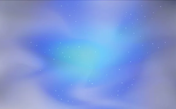 Темний Векторний Візерунок Blue Зірками Нічного Неба Блискуча Кольорова Ілюстрація — стоковий вектор