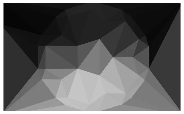 Dark Gray Vector Polygonal Illustration Which Consist Triangles Gemstone Center — Stock Vector
