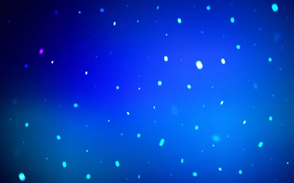 Dark BLUE vector background with xmas snowflakes. Blurred decorative design in xmas style with snow. New year design for your ad, poster, banner.