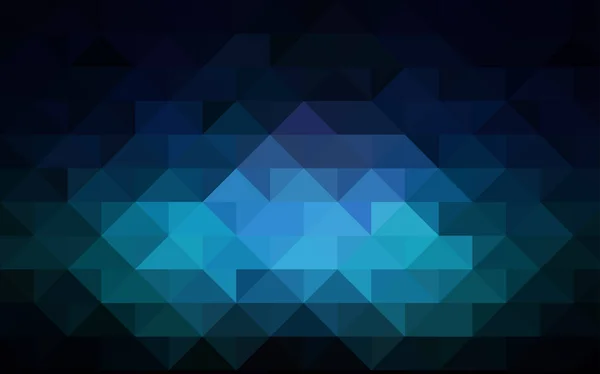 深蓝色矢量多边形模板 具有梯度的现代几何抽象插图 业务设计的三角模式 — 图库矢量图片