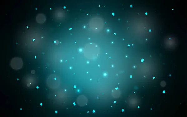 Dark Blue Vector Layout Bright Snowflakes Blurred Decorative Design Xmas — Stock Vector