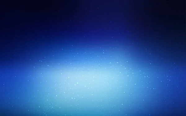 Темный Синий Векторный Фон Звездами Галактик Яркая Иллюстрация Небесными Звездами — стоковый вектор