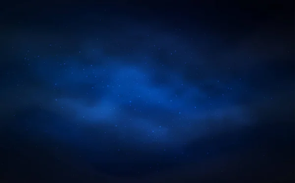 Textura Vectorial Azul Oscuro Con Estrellas Vía Láctea Ilustración Abstracta — Archivo Imágenes Vectoriales