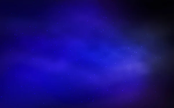Fondo Vectorial Azul Oscuro Con Estrellas Galaxias Diseño Decorativo Borroso — Vector de stock