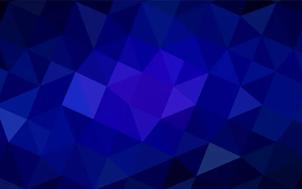 Modelo Triângulo Embaçado Vetorial Blue Escuro Ilustração Criativa Estilo Meio — Vetor de Stock