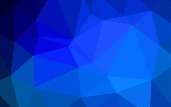 Dark Blue Vettore Astratto Mosaico Sfondo Illustrazione Colori Completamente Nuova — Vettoriale Stock