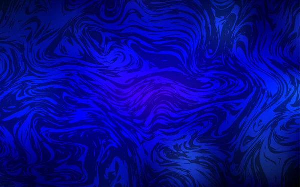 Fundo Vetorial Azul Escuro Com Círculos Abstratos Ilustração Geométrica Estilo — Vetor de Stock