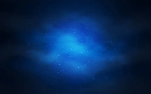 Diseño Vectorial Azul Oscuro Con Estrellas Cósmicas Estrellas Del Espacio — Vector de stock
