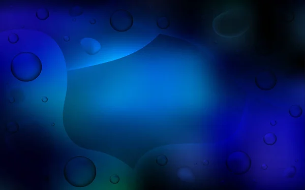 Modèle Vectoriel Bleu Foncé Avec Lignes Ovales Échantillon Aux Formes — Image vectorielle