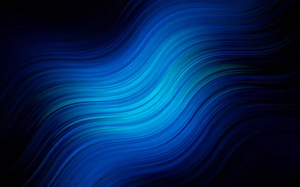 Plantilla Vectorial Azul Oscuro Con Formas Burbuja Gradiente Moderno Ilustración — Archivo Imágenes Vectoriales