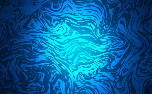 Темно Синий Векторный Узор Изогнутыми Линиями Красочная Абстрактная Иллюстрация Градиентными — стоковый вектор