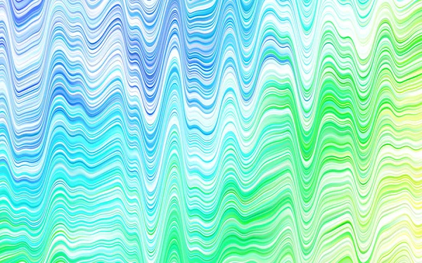 Fond Vectoriel Bleu Clair Avec Lignes Courbées Illustration Tordue Brillante — Image vectorielle