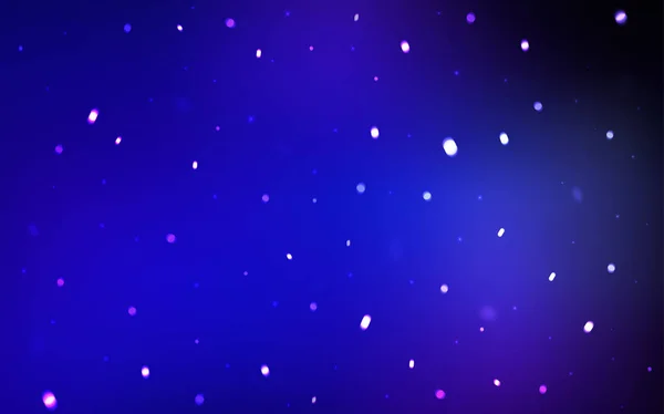 Modèle Vectoriel Bleu Foncé Avec Flocons Neige Noël Design Décoratif — Image vectorielle