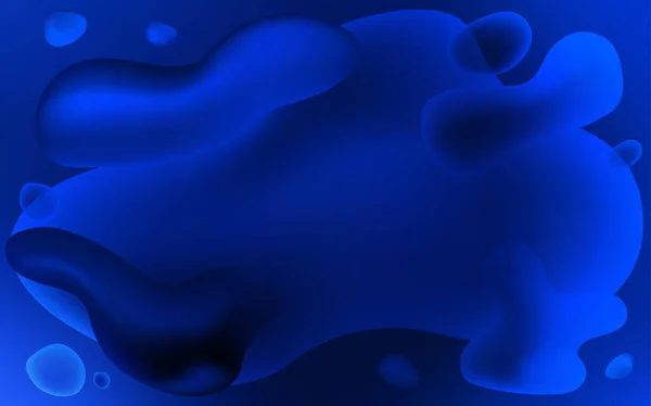 Fondo Vectorial Azul Oscuro Con Formas Líquidas Nueva Ilustración Color — Vector de stock