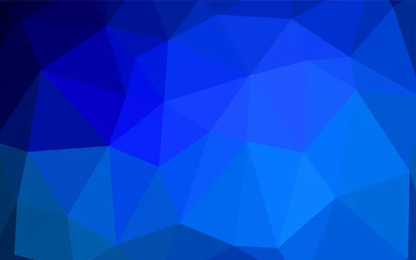 Texture Triangle Floue Vectorielle Bleu Foncé Échantillon Aux Formes Polygonales — Image vectorielle