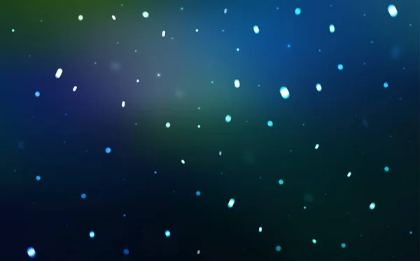 氷の雪を持つ暗い青いベクトル テンプレート グラデーションで抽象的な背景をぼかした写真に雪が降る 新年の広告 ポスター バナーのデザイン — ストックベクタ