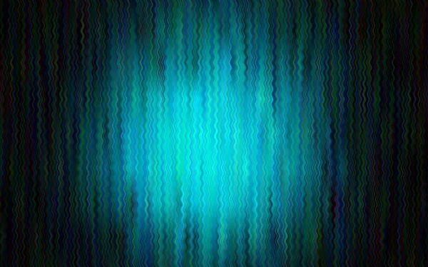 Plantilla Vectorial Azul Oscuro Con Líneas Dobladas Ilustración Abstracta Brillante — Vector de stock