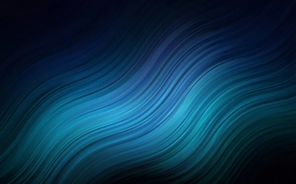 Padrão Vetorial Blue Escuro Com Formas Bolhas Moderna Ilustração Abstrata — Vetor de Stock
