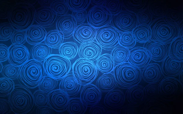 Темный Синий Вектор Заднем Фоне Совершенно Новая Цветная Иллюстрация Стиле — стоковый вектор