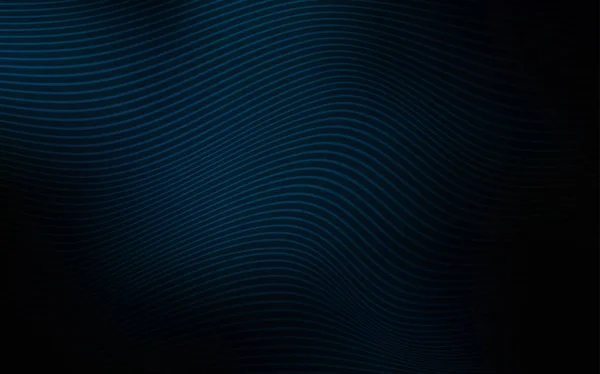 带弧形丝带的深蓝色矢量背景 闪光抽象插图与扭曲线条 全新设计为您的广告 — 图库矢量图片