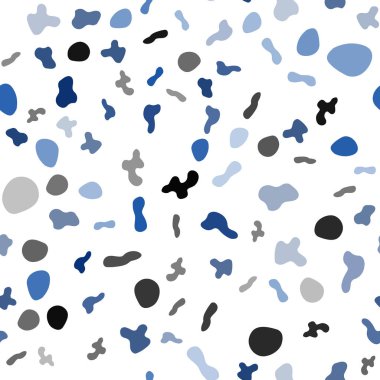 Hafif mavi vektör sorunsuz balonu şekiller şablonuyla. Renkli resimde gradyan ile soyut mermer tarzında. Marka kitap yeni kompozisyon.