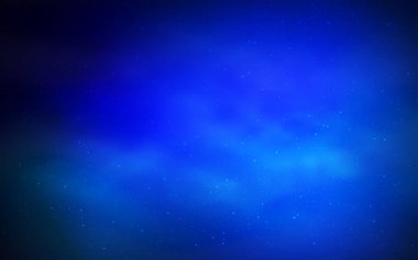 Koyu mavi vektör doku Samanyolu yıldız ile. Parlak astronomik yıldız ile renkli illüstrasyon parlayan. Kozmik arka planlar için şablon.